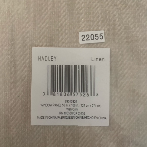 Bee & Willow Hadley 108 inch 100% Blackout Curtain in Linen. - Picture 1 of 2